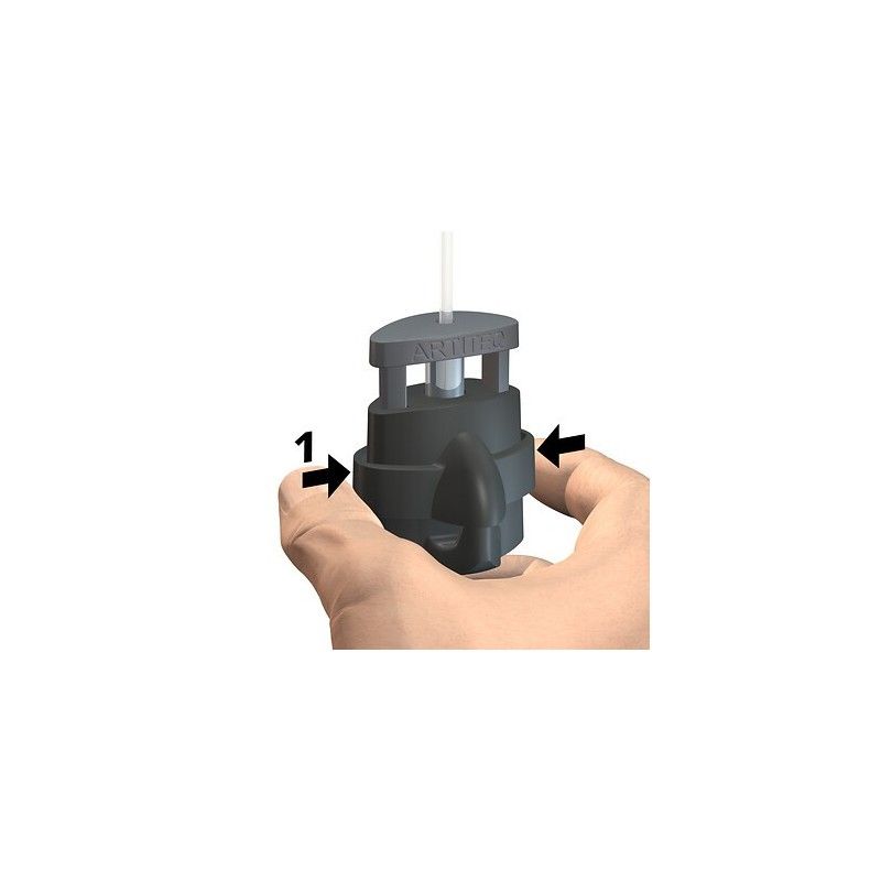 Self-locking hook MICRO GRIP LOCK 2 MM 20 KG - Suspent cimas artiteq paintings ARTI TEQ 4 - Cimaise Tableau 