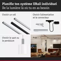 URail Lampenschirm 2Easy Tallis 160mm - système d'accrochage et décoration - détail 7