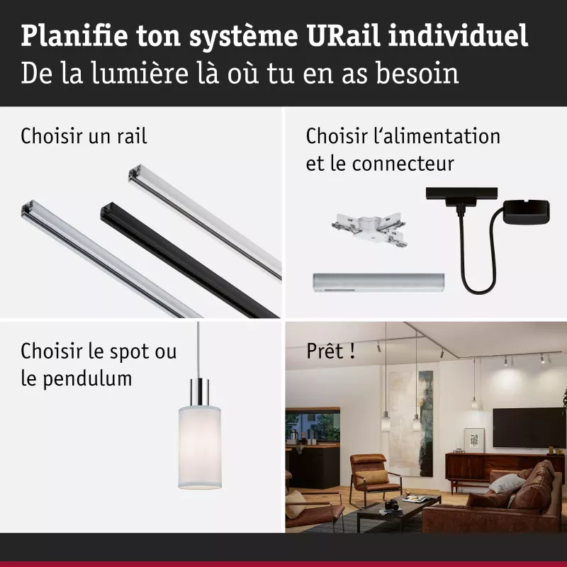 URail Abat-jour 2Easy Valerio 100mm