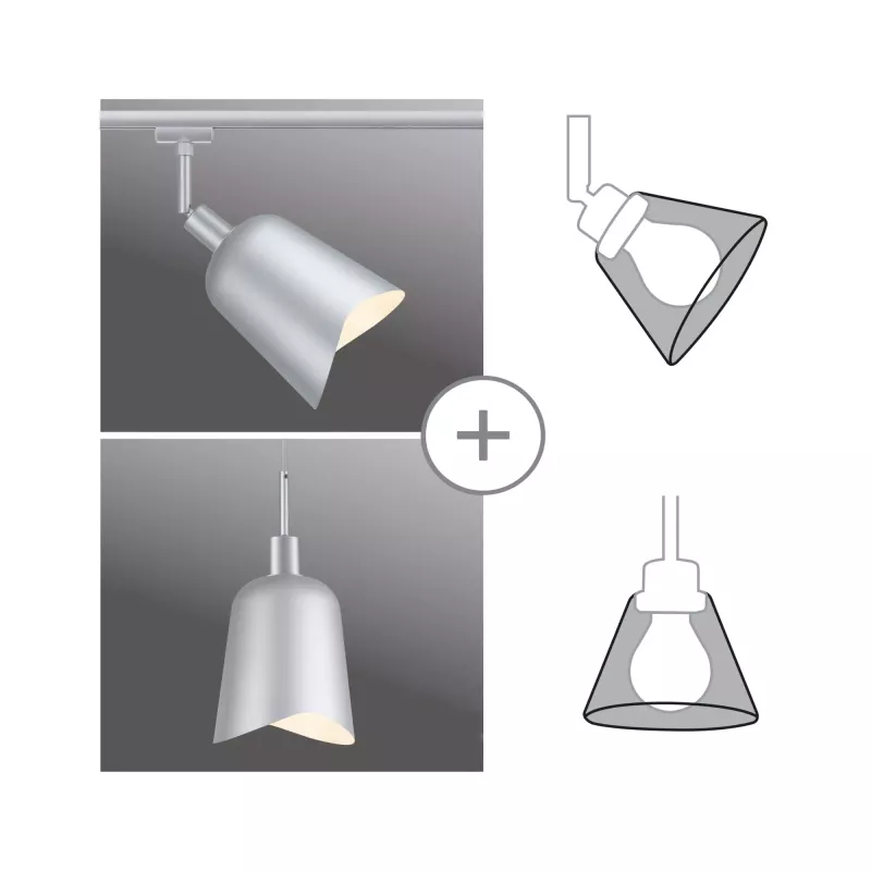 URail Abat-jour DecoSystems Alvaro 144mm PAULMANN 31 - Cimaise Tableau 
