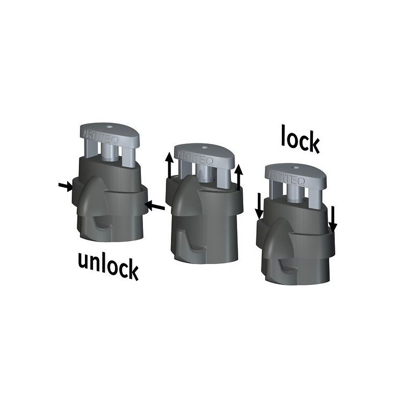 Selbsthemmender Haken MICRO GRIP LOCK 2 MM 20 KG - Suspent cimas artiteq Gemälde ARTI TEQ 9 - Cimaise Tableau 