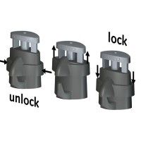 Crochet autobloquant MICRO GRIP LOCK 2 MM 20 KG - suspension cimaises tableaux Artiteq ARTI TEQ 9 - Cimaise Tableau