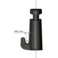 Gancio autobloccante MICRO GRIP LOCK 2 MM 20 KG - sospensione cornici per quadri ARTI TEQ 11 - Cimice da Tavolo