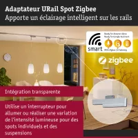 URail Adaptateur de rail Smart Home Zigbee 3.0 - système d'accrochage et décoration - détail 5