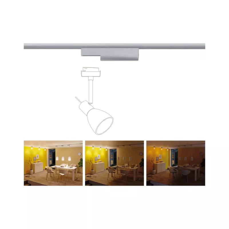 URail Adaptateur de rail Smart Home Zigbee 3.0 PAULMANN 35 - Cimaise Tableau 