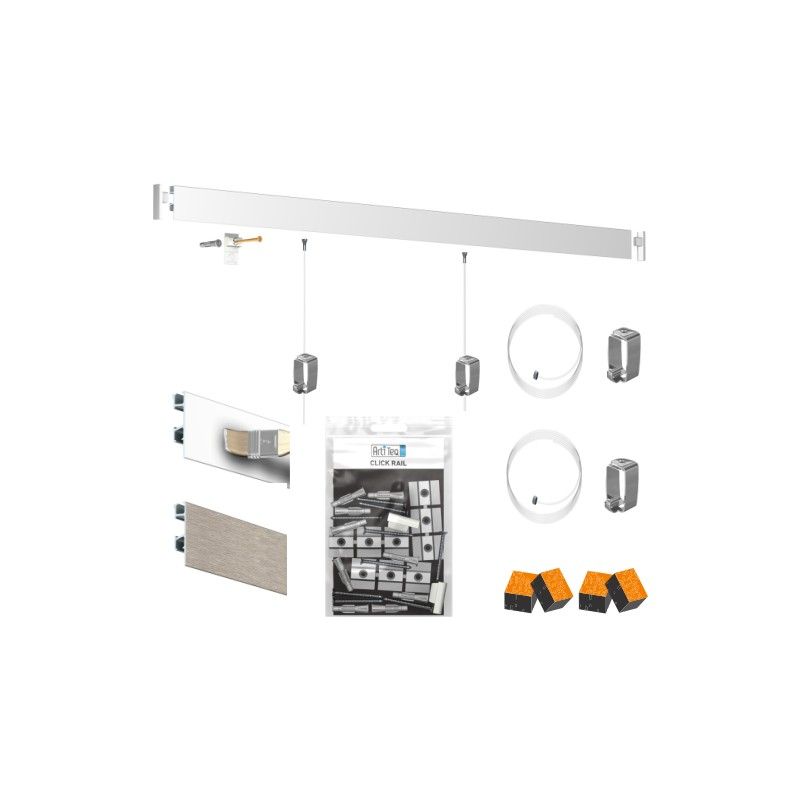 Pacco rotaia click rail Pro artiteq ECO Cimaise Tableau 1 - Cimaise Tableau 