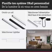 URail Lightbar 3-Step-Dim Ceris 850lm 9,5W 4000K gradable 230V - système d'accrochage et décoration - détail 6