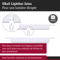 URail Lightbar 3-Step-Dim Zelos 1100lm 10W 4000K dimmable 230V - système d'accrochage et décoration - détail 5