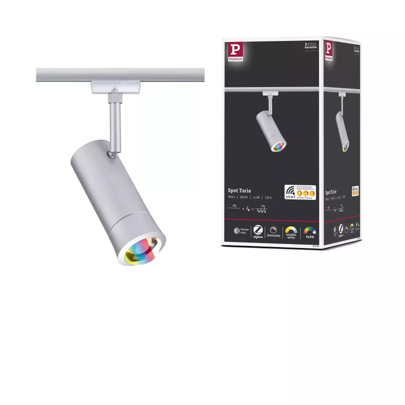 URail Spot Smart Home Zigbee 3.0 Tarie RGBW 230lm 4.5W RGBW+ dimmable 230V PAULMANN 48 - Cimaise Tableau 