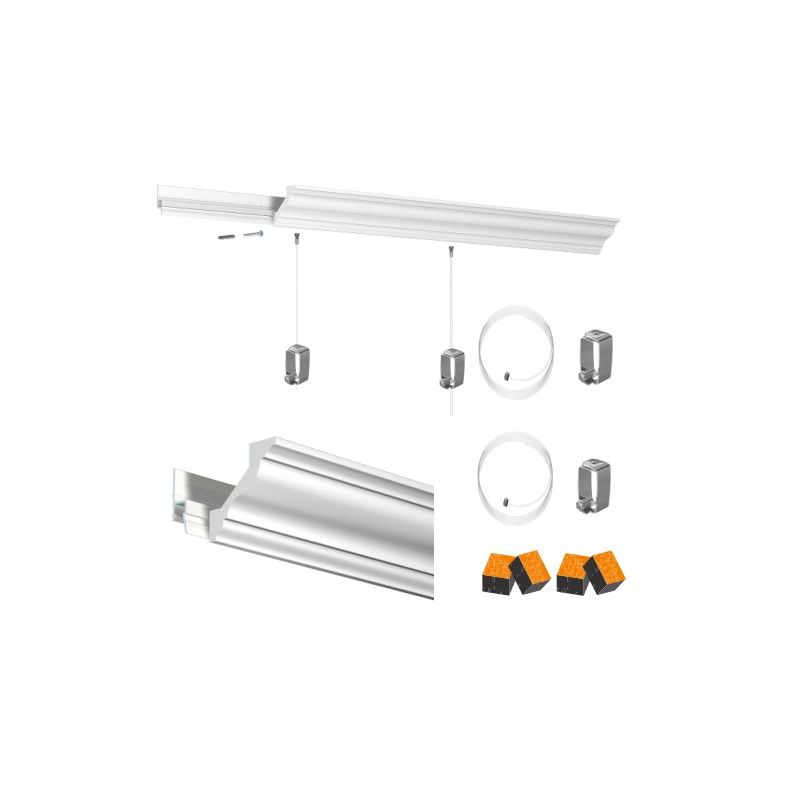 Pacco cornice Deco rail artiteq ECO Cimaise Tableau 1 - Cimaise Tableau 