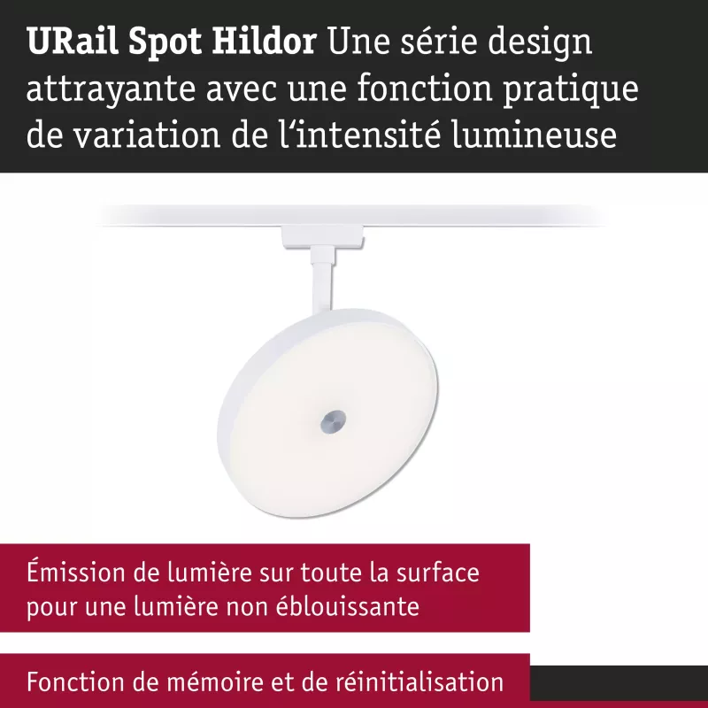 URail Track spotlight 3-Step-Dim Hildor 850lm 15W 3000K dimmable 230V PAULMANN 54 - Cimaise Tableau 