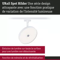 URail Spot sur rail 3-Step-Dim Hildor 850lm 15W 3000K gradable 230V - système d'accrochage et décoration - détail 7