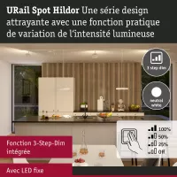 URail Schienenstrahler, 3-stufig dimmbar, Hildor, 850 lm, 15 W, 4000 K, 230 V - système d'accrochage et décoration - détail 6