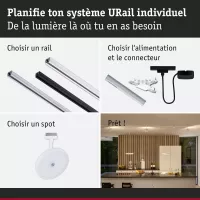 URail Schienenstrahler, 3-stufig dimmbar, Hildor, 850 lm, 15 W, 4000 K, 230 V - système d'accrochage et décoration - détail 8
