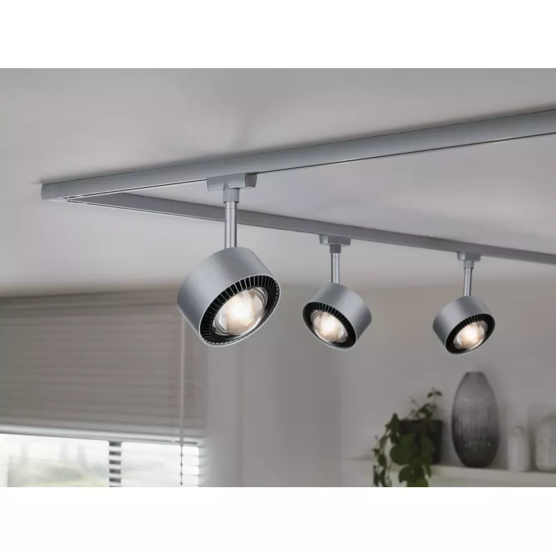 URail Schienenstrahler Aldan Einzelstrahler 500 lm 8 W Weiß Schalter 230 V PAULMANN 48 - Cimaise Tableau 