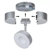 Foco URail Spot sobre riel. Base individual. Potencia máxima: 50 W, 230 V. - système d'accrochage et décoration - détail 3