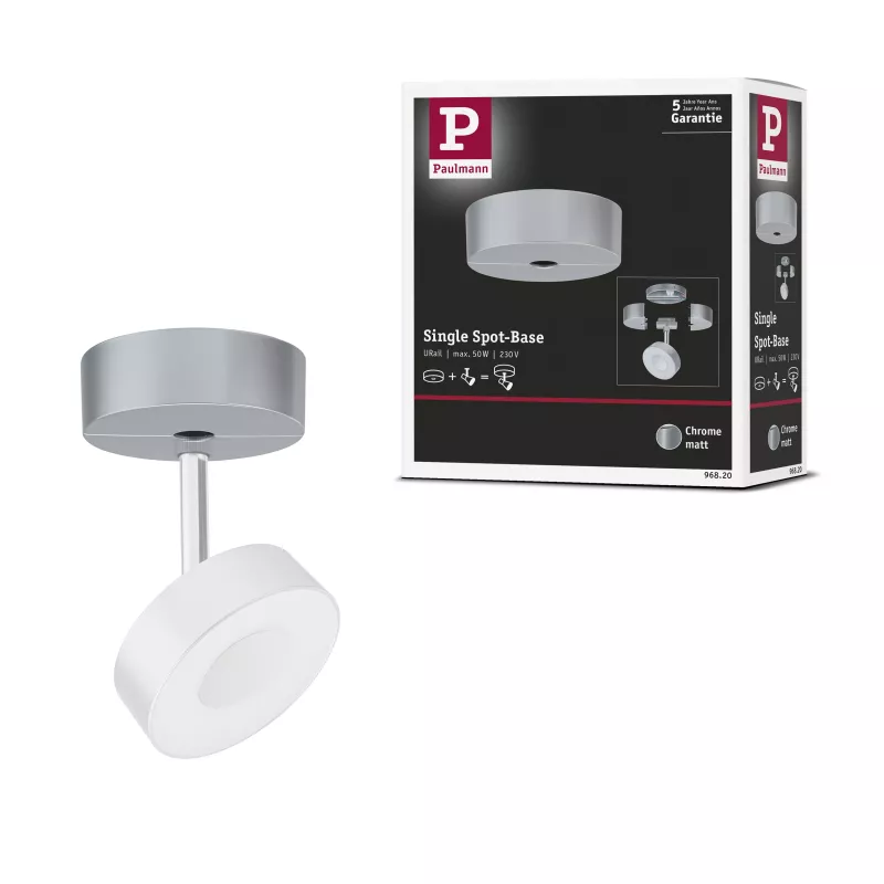 URail Spot auf Schienenbasis, Einzelspot max. 50 W, 230 V