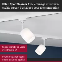 URail Spot sur rail Blossom G9 max. 10W gradable 230V - système d'accrochage et décoration - détail 4