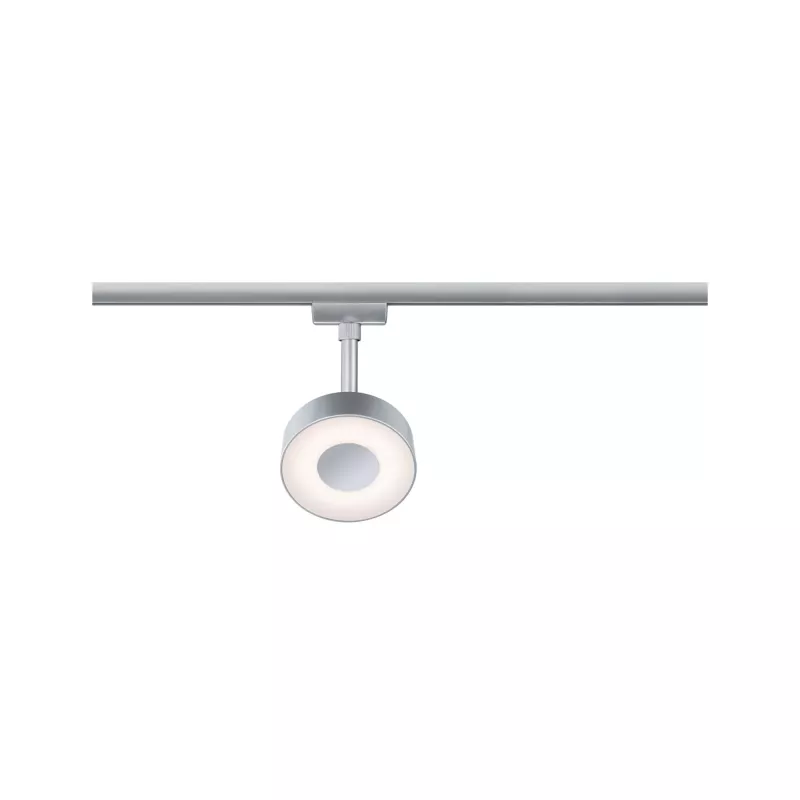 Foco circular para riel URail, 200 lm, 5 W, color blanco, con interruptor, 230 V.