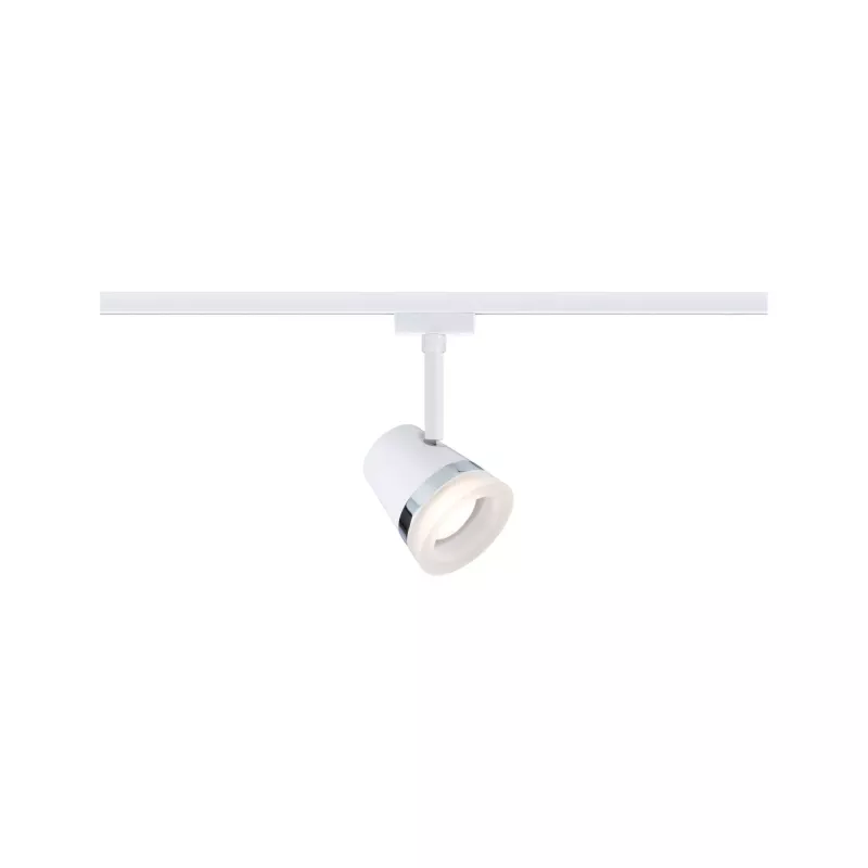 Foco cónico individual para riel URail, GU10, máx. 10 W, regulable, 230 V. - système d'accrochage et décoration