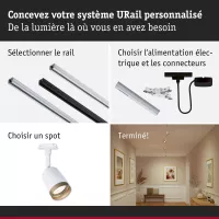 URail Gleis-Abdeckung, Einzelplatz GU10, max. 10 W, 230 V - système d'accrochage et décoration - détail 8