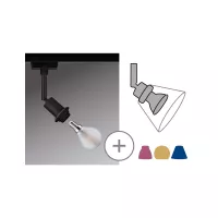 URail Schienenstrahler DecoSystems Basic Einzelstrahler E14 max. 20W dimmbar 230V - système d'accrochage et décoration - détail 3