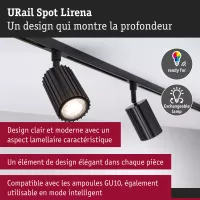 URail Spot sur rail Lirena GU10 max. 10W 230V - système d'accrochage et décoration - détail 3