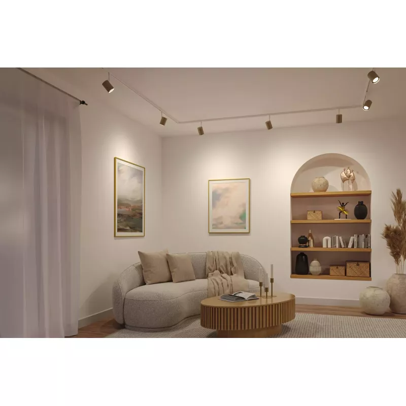 Foco de riel de lujo URail GU10, máx. 10 W, regulable, 230 V PAULMANN 71 - Cimaise Tableau 