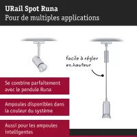 URail Track spotlight Runa Individual spotlight GU10 max. 10W dimmable 230V - système d'accrochage et décoration - détail 7