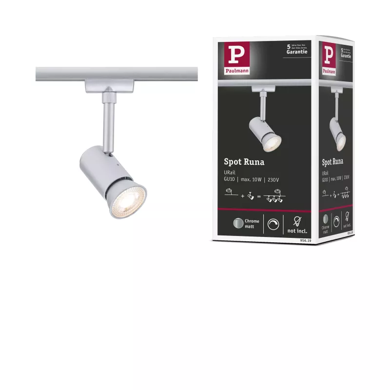 URail Track spotlight Runa Individual spotlight GU10 max. 10W dimmable 230V