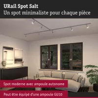 URail Track spotlight Salt Spot individual GU10 max. 10W dimmable 230V - système d'accrochage et décoration - détail 6