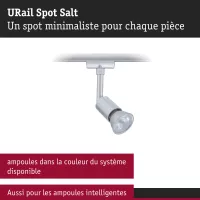 Foco para riel URail Salt Spot individual GU10 máx. 10W regulable 230V - système d'accrochage et décoration - détail 7