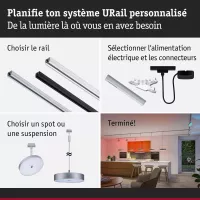 Foco para riel URail Smart Home Zigbee 3.0 Hildor RGBW 500lm 7.5W RGBW+ regulable 230V - système d'accrochage et décoration - détail 7
