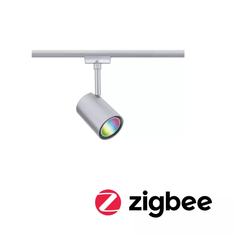 URail Spot sur rail Smart Home Zigbee 3.0 Luxe GU10 350lm 4,8W RGBW+ gradable 230V