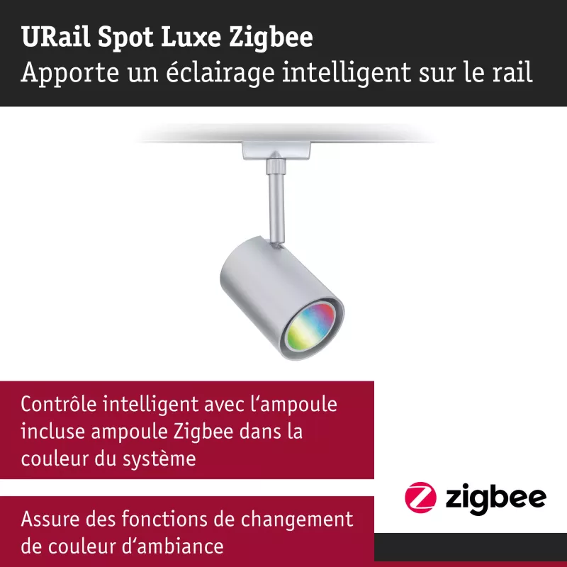 URail Schienenstrahler Smart Home Zigbee 3.0 Luxus GU10 350lm 4,8W RGBW+ dimmbar 230V