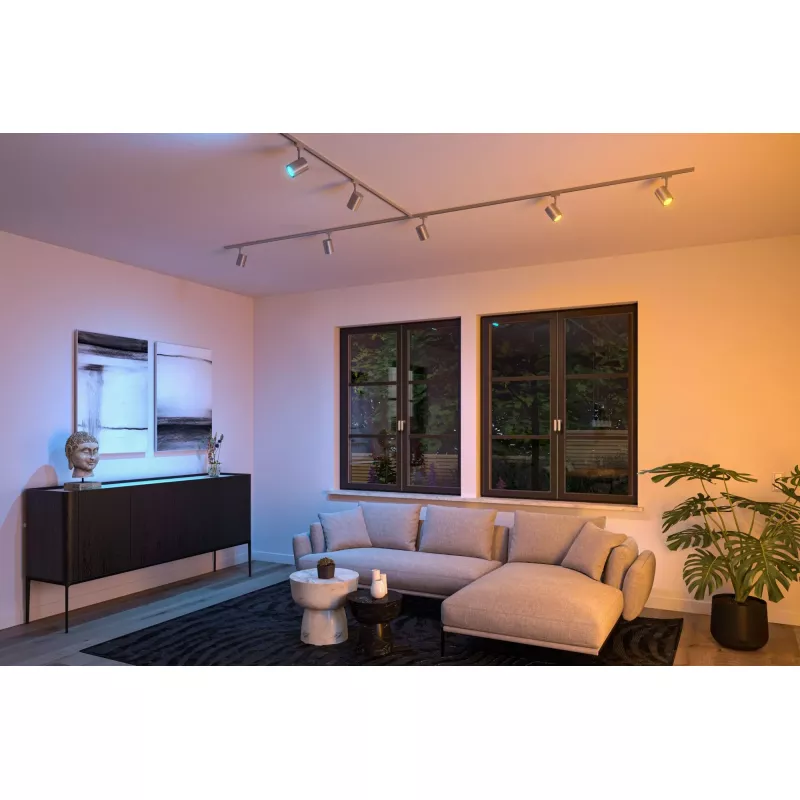 Foco para riel URail Smart Home Zigbee 3.0 Luxury GU10 350lm 4.8W RGBW+ regulable 230V