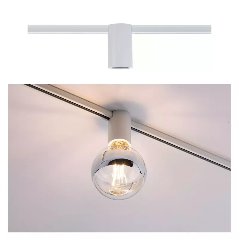URail Schienenstrahler, Fassung E27, Einzelstrahler, max. 20 W, dimmbar, 230 V PAULMANN 41 - Cimaise Tableau 