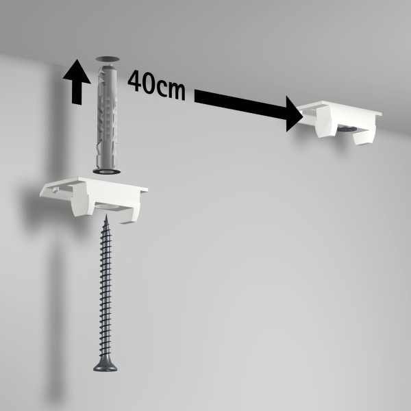 Pack cimaise Click Up rail plafond ECO Newly 3 - Cimaise Tableau 