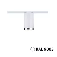 URail Spot on rail Tube Individual spot GU10 max. 10W dimmable 230V - système d'accrochage et décoration - détail 2