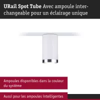 Foco individual URail para riel, tipo tubo, GU10, máx. 10 W, regulable, 230 V. - système d'accrochage et décoration - détail 4