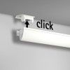 Paquete de rieles para cuadros con riel de techo Click Up ECO Newly 5 - Cimaise Tableau 