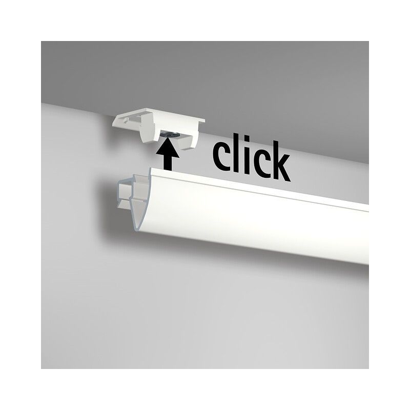 Pacco cornice Click Up, binario a soffitto ECO Newly 5 - Cimaise Tableau 