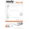 Newly paquete de rieles para cuadros de techo PREMIUM R40 Newly 3 - Cimaise Tableau 