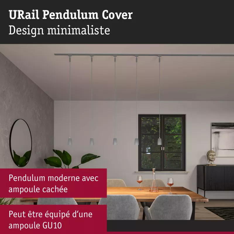 URail Suspension Cover GU10 max. 10W dimmable 230V PAULMANN 35 - Cimaise Tableau 