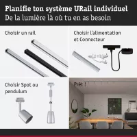Cubierta de suspensión URAil GU10 máx. 10W regulable 230V - système d'accrochage et décoration - détail 7