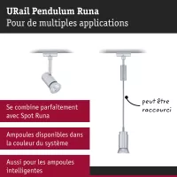 Lámpara Colgante URail Runa GU10 máx. 10W regulable 230V - système d'accrochage et décoration - détail 6