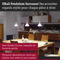 URail Suspension Sarrasani E14 max. 20W gradable 230V - système d'accrochage et décoration - détail 4