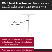 URail Pendant Lamp Sarrasani E14 max. 20W dimmable 230V - système d'accrochage et décoration - détail 5