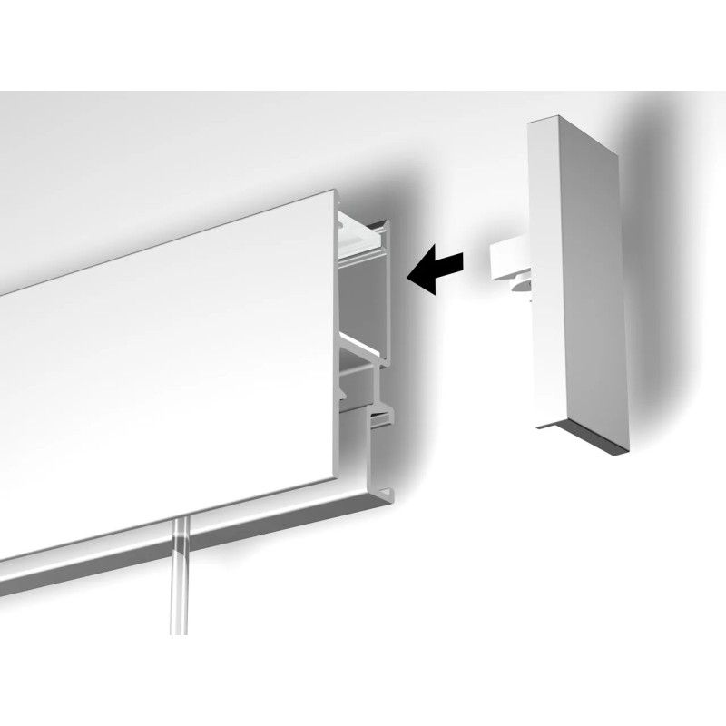 Nouvelle rampe de rail LED R35 + diffuseur 200 cm Newly 9 - Cimaise Tableau 