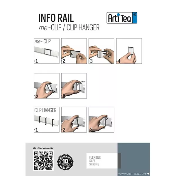 INFORAIL Picture Rail (MOUNTING HARDWARE AND RAIL ENDS INCLUDED) ARTI TEQ 15 - Cimaise Tableau 